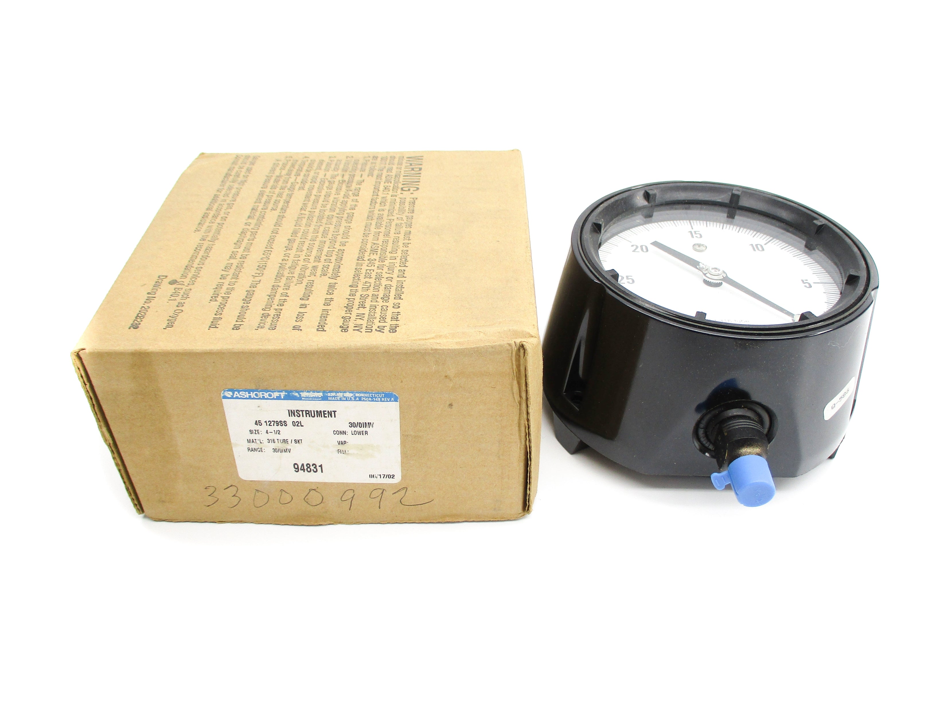 ASHCROFT 451279SS02L30/0IMV 30-0IMV NSMP