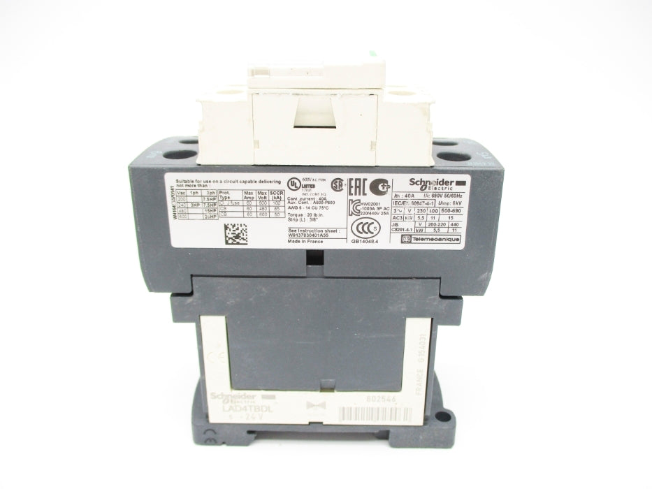 SCHNEIDER ELECTRIC LC1D25BD 24VDC UNMP