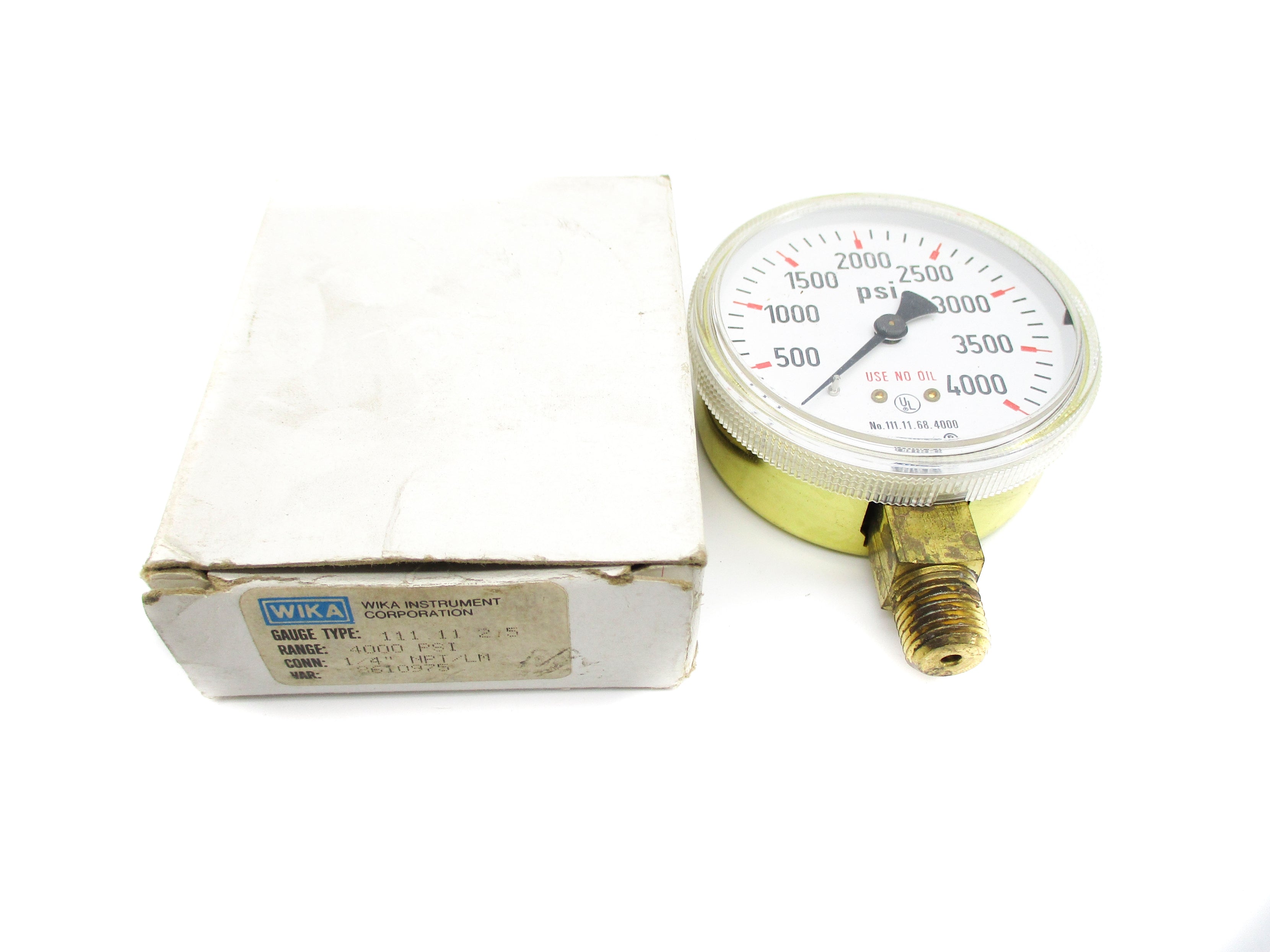 WIKA 8610975 0-4000PSI NSMP