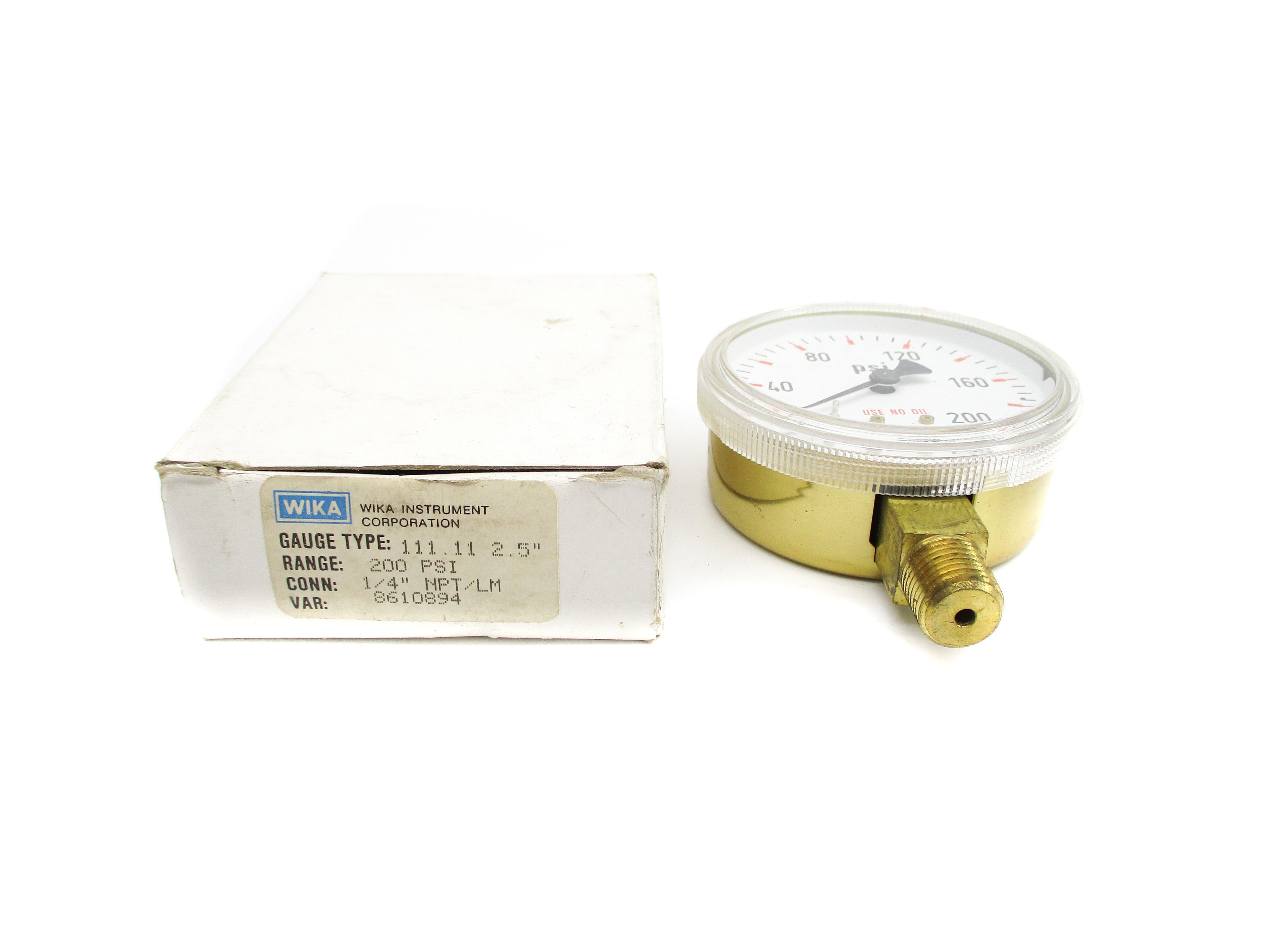 WIKA 8610894 0-200PSI NSMP