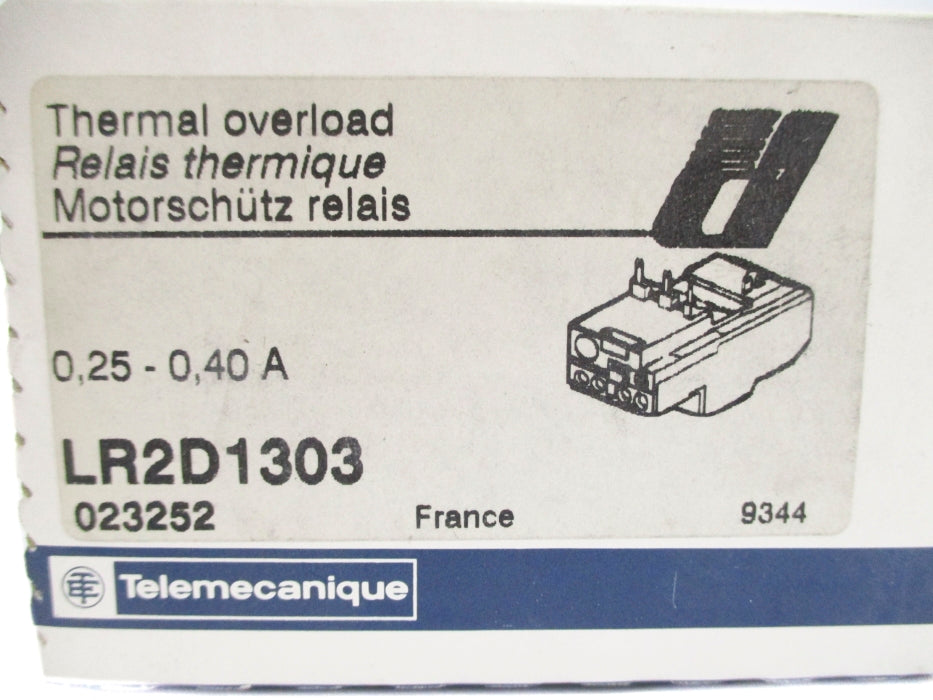 TELEMECANIQUE LR2D1303 0.25-0.40A NSFS