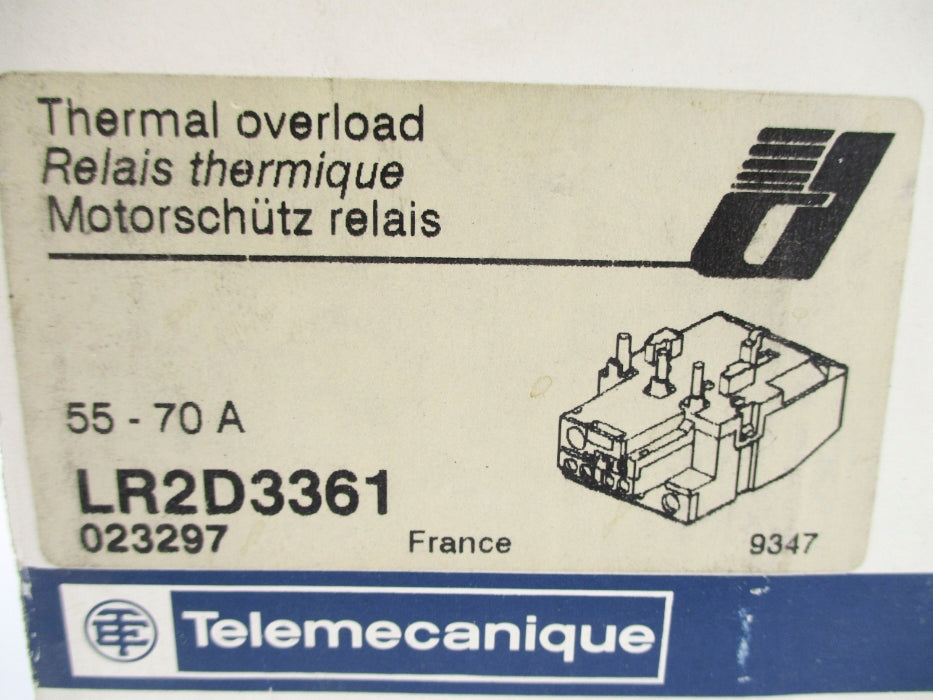 TELEMECANIQUE LR2D3361 55-70A NSMP