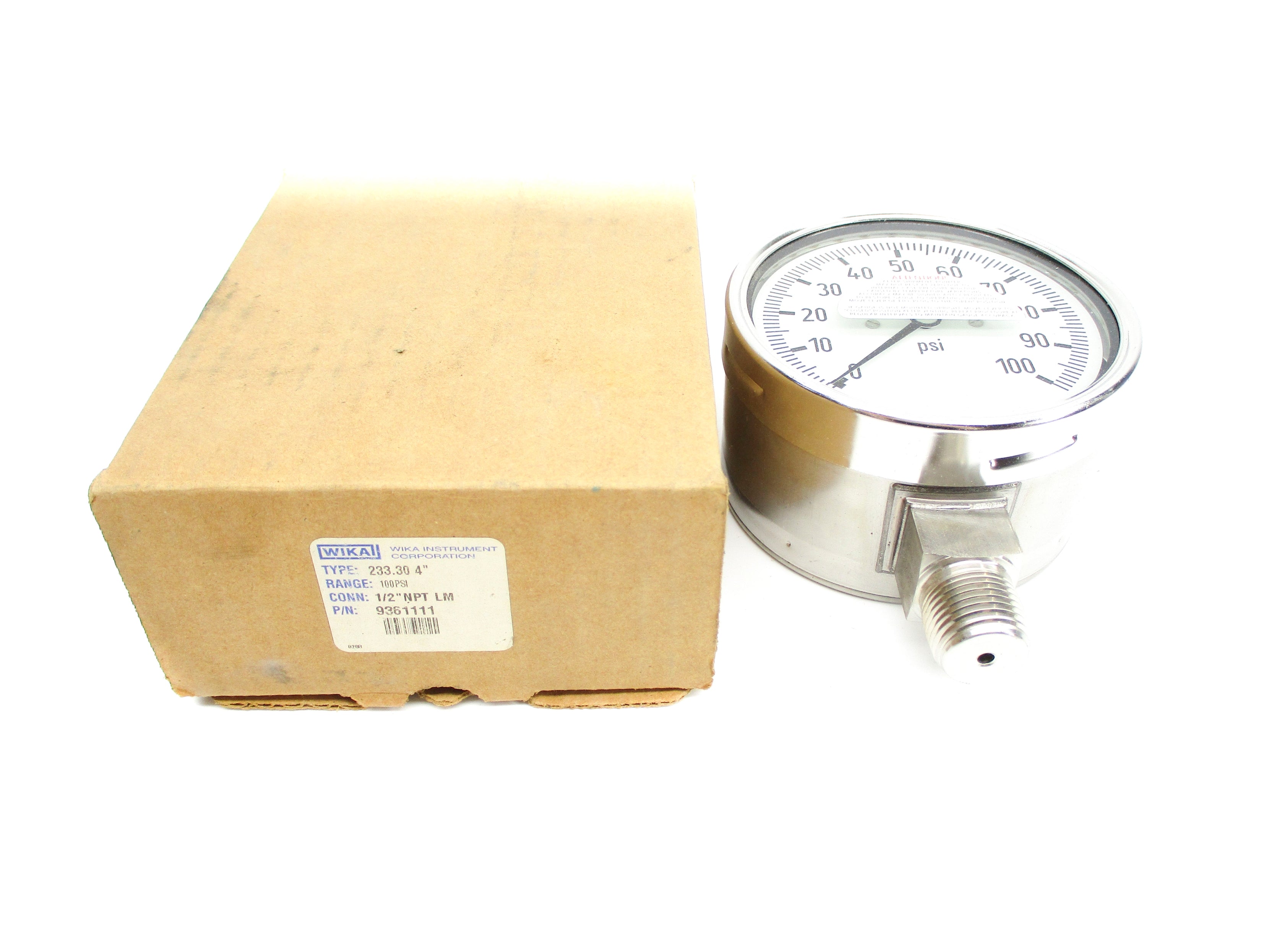 WIKA 9361111 0-100PSI NSMP