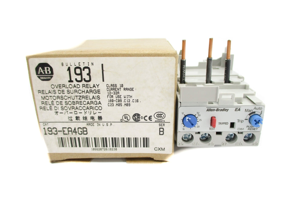 ALLEN BRADLEY 193-EA4GB SER. B 690V 12-32A (BR/WH) NSMP