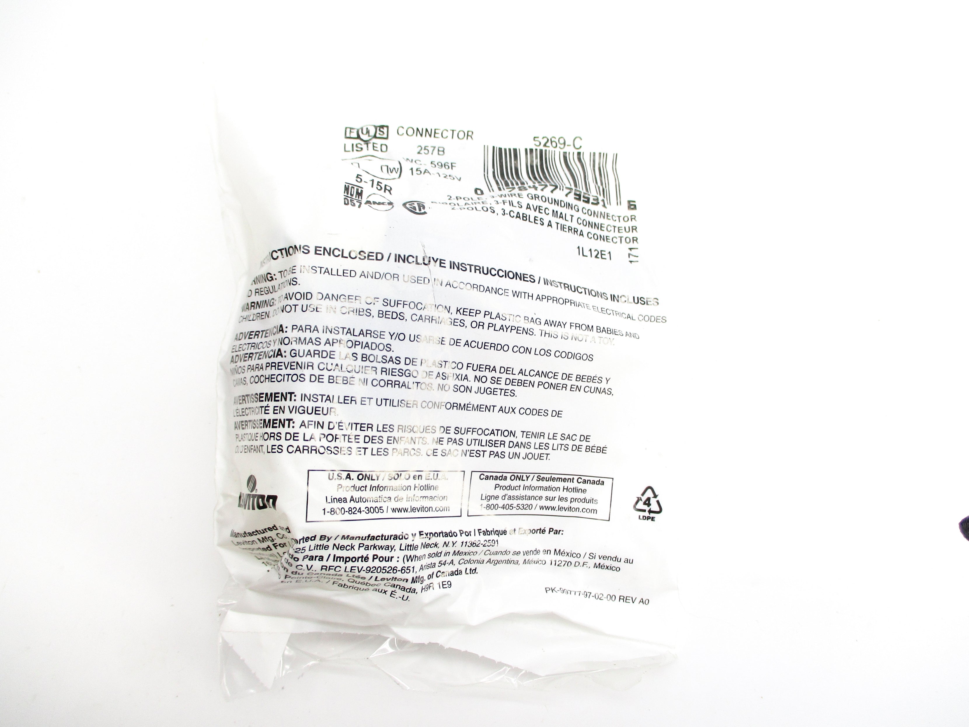 LEVITON 5269-C (PKG OF 10) NSMP