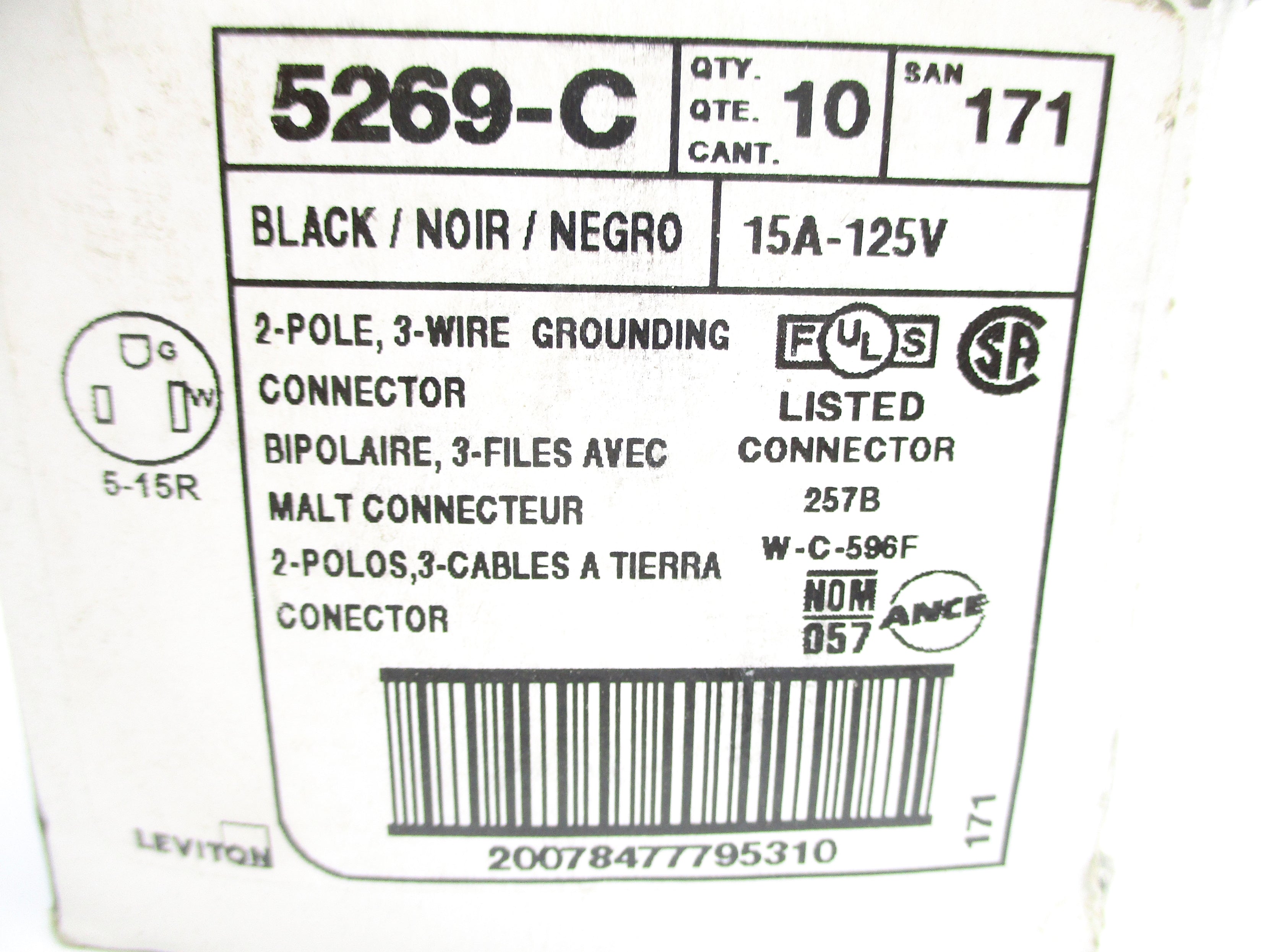 LEVITON 5269-C (PKG OF 10) NSMP