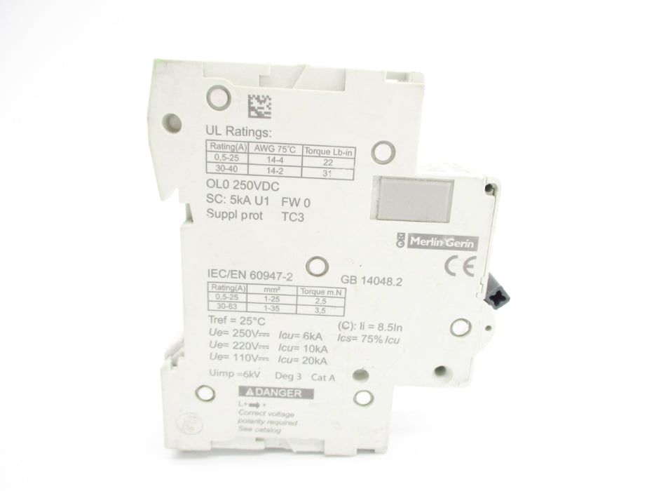 SCHNEIDER ELECTRIC MGN61502 2A 250V UNMP