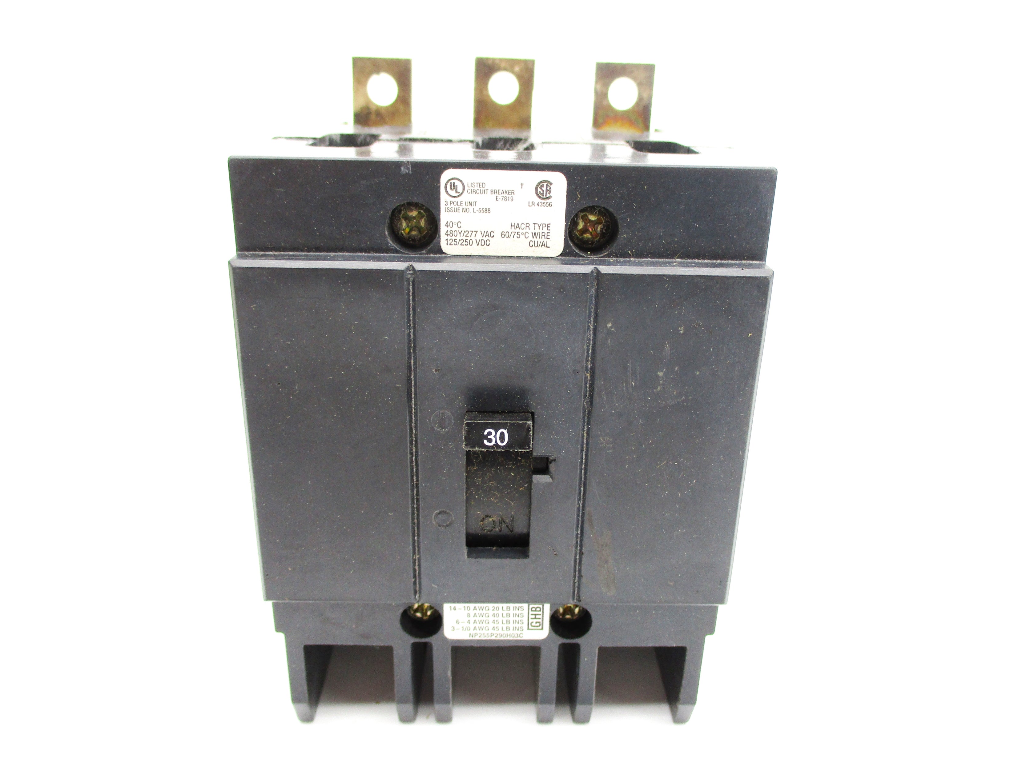 CUTLER HAMMER GHB3030 30A 277/480VAC NSMP