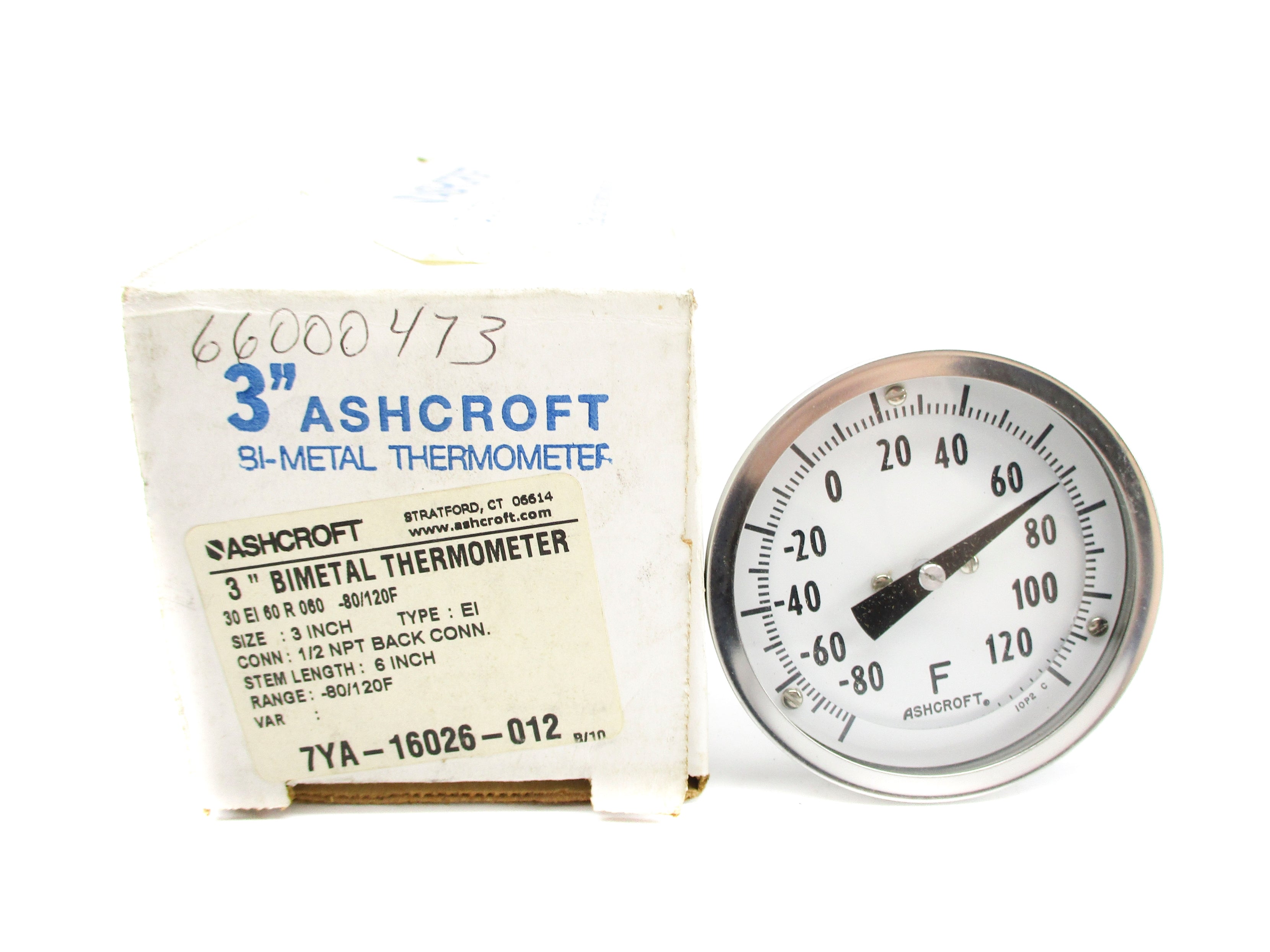 ASHCROFT 30EI60R060-80/120F -80/120F 3" NSMP
