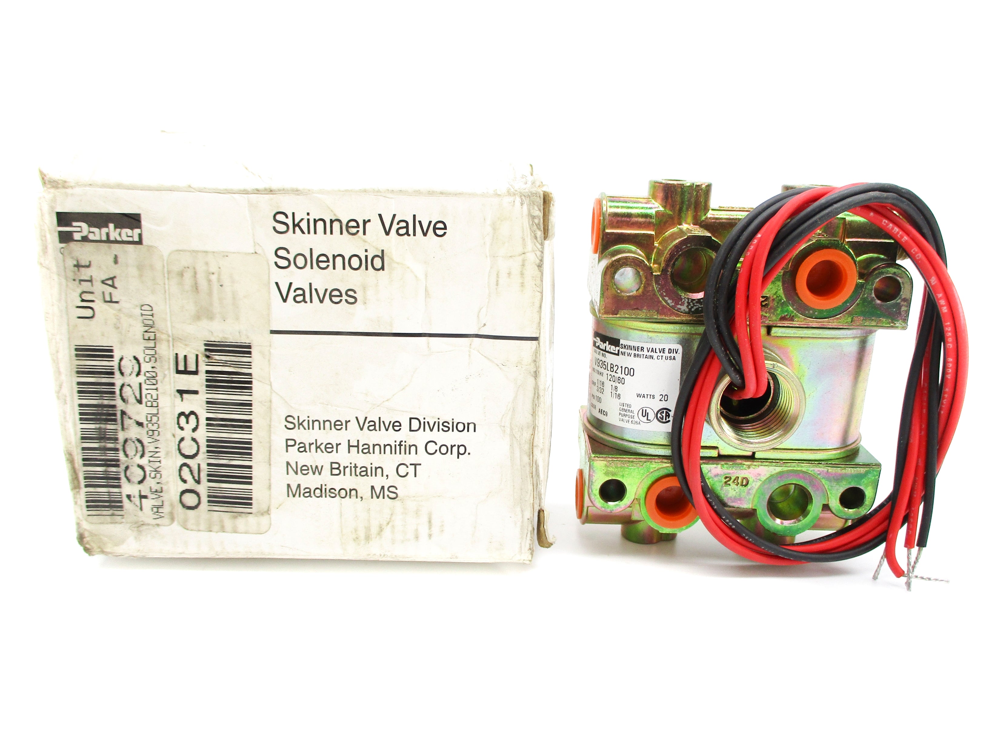 PARKER V935LB2100AB6A0Z 120V 100PSI NSMP