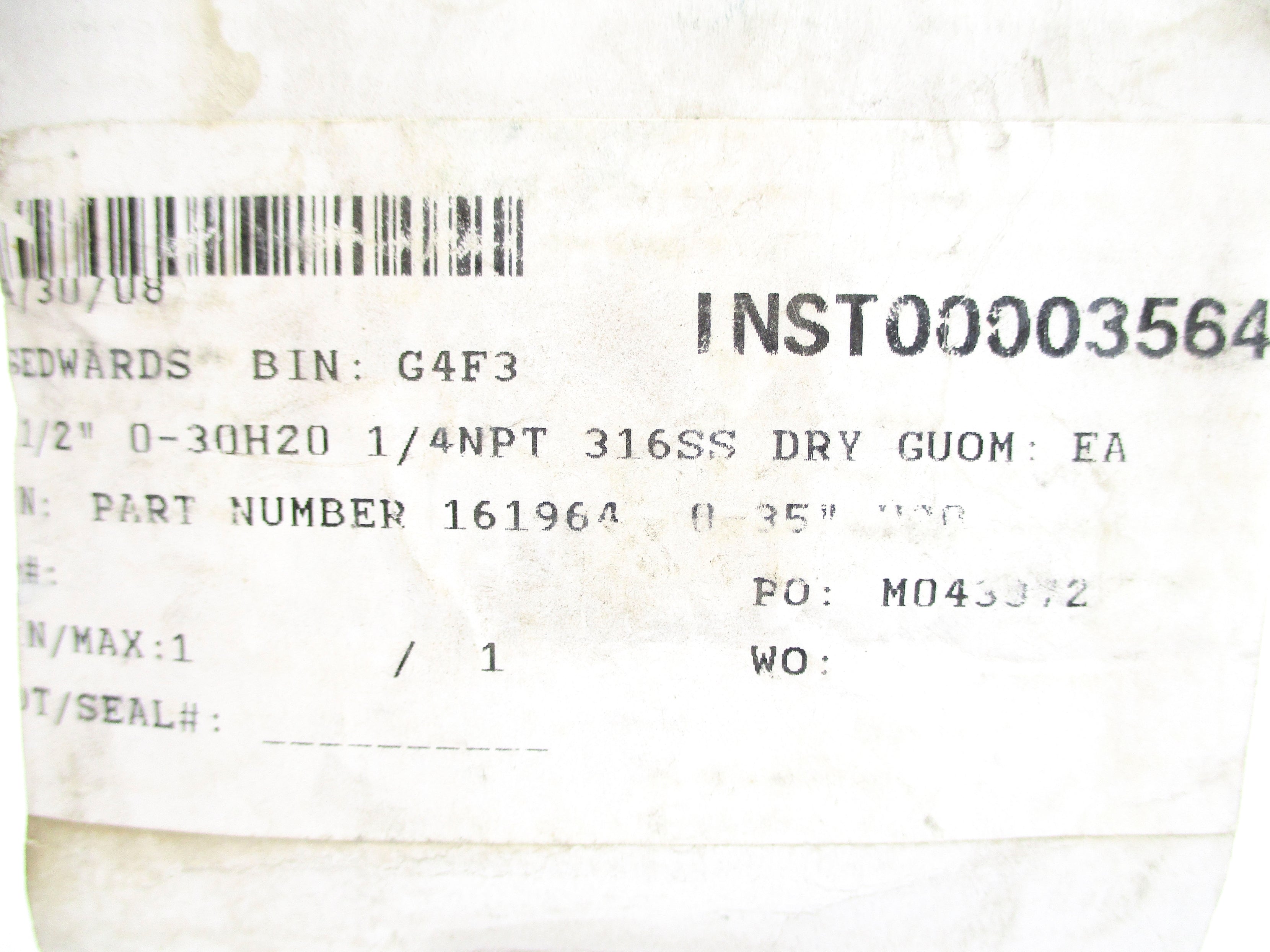 USG 161964 0-35PSI NSMP