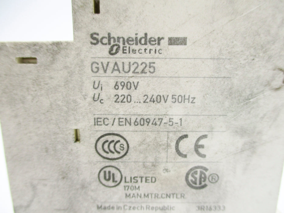 SCHNEIDER ELECTRIC GVAU225 UNMP