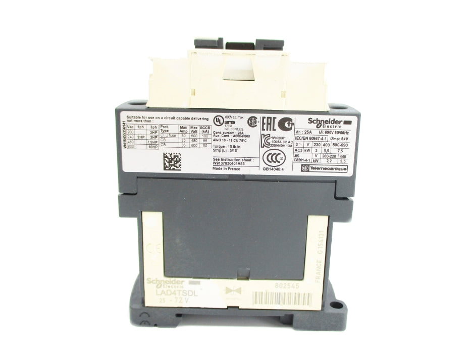 SCHNEIDER ELECTRIC LC1D12NL 60VDC (AS PICTURED1) NSNP