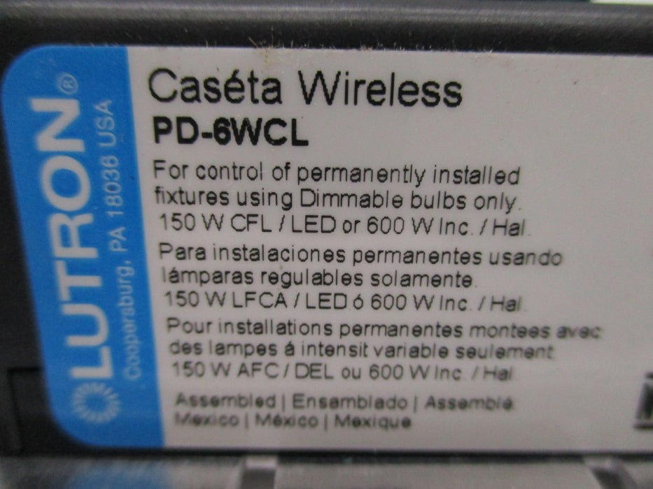LUTRON PD-6WCL NSNP