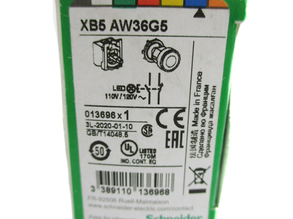 SCHNEIDER ELECTRIC XB5AW36G5 NSMP