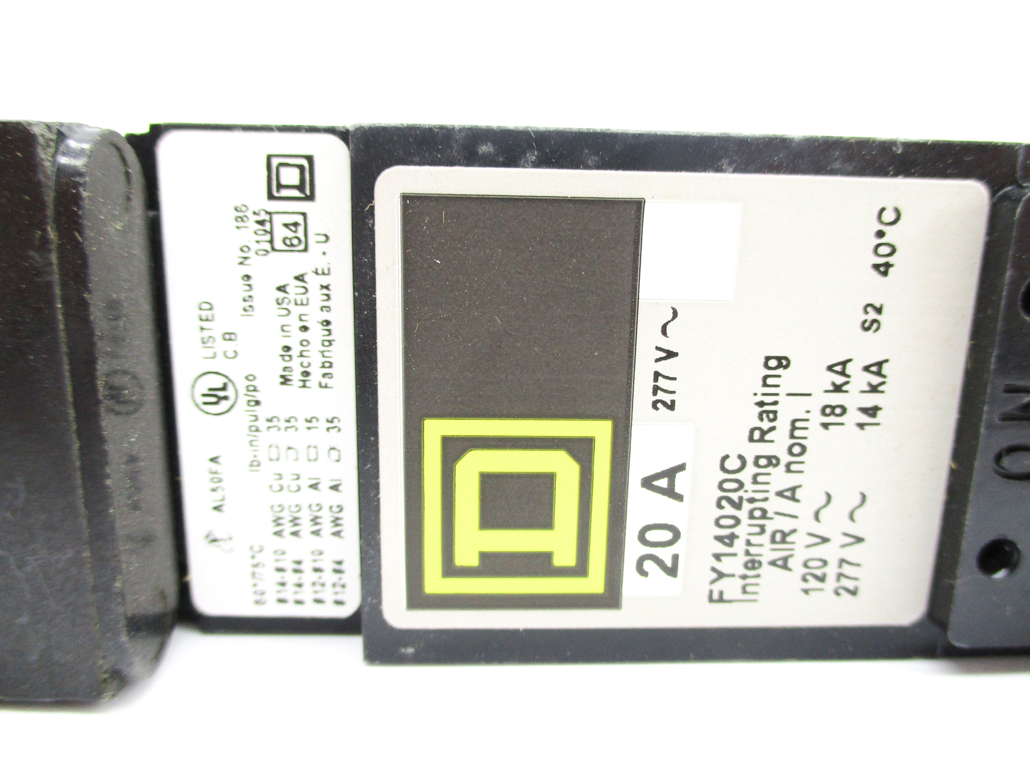SQUARE D FY14020C 20A 277V NSNP