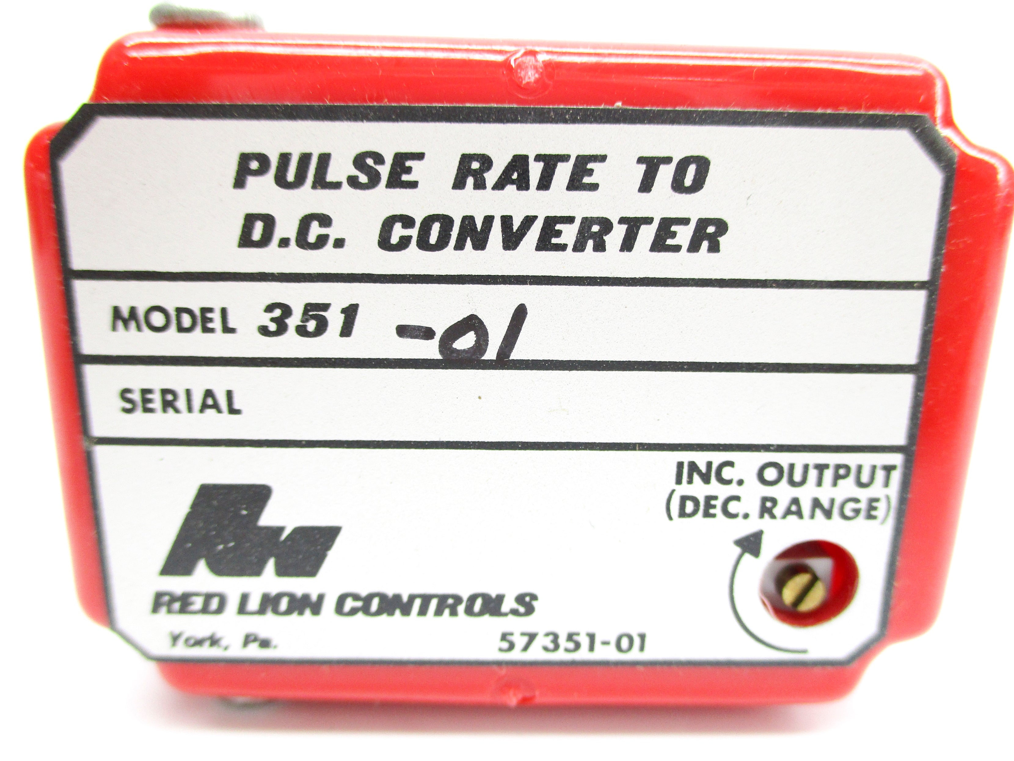 RED LION CONTROLS 351-01 NSNP