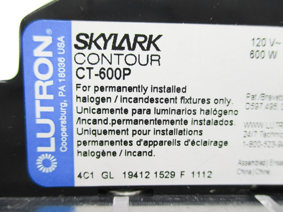 LUTRON CT-600P NSNP