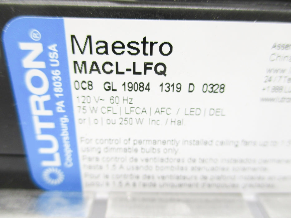 LUTRON MACL-LFQ NSNP
