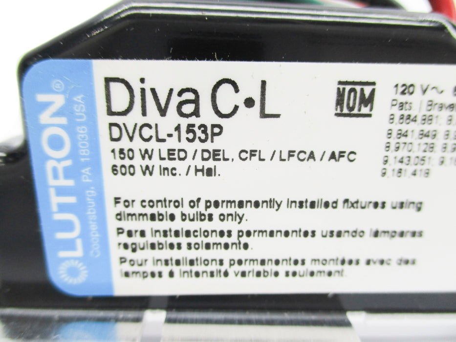 LUTRON DVCL-153P-WH NSNP