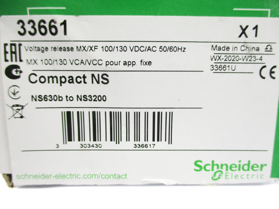 SCHNEIDER ELECTRIC 33661 100-300VAC/DC NSMP