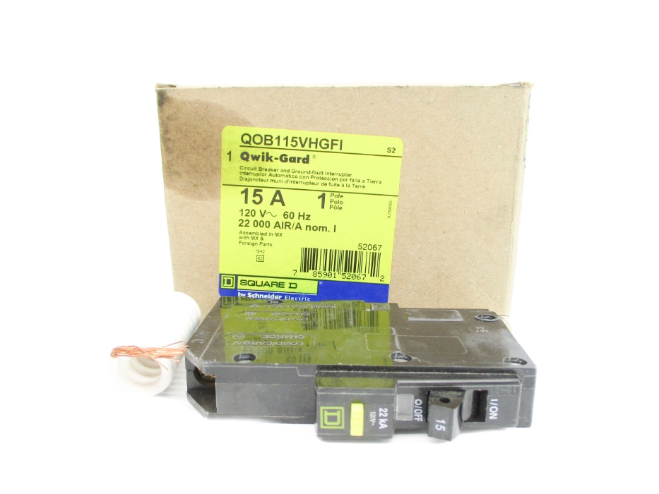 SQUARE D QOB115VHGFI SER. 2 120V 15A NSMP