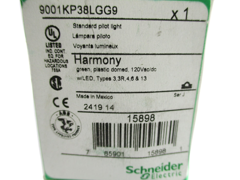 SCHNEIDER ELECTRIC 9001KP38LGG9 SER. J NSMP