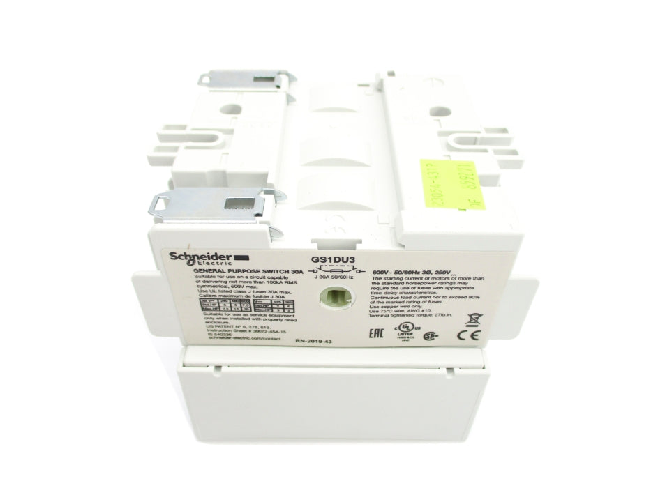 SCHNEIDER ELECTRIC GS1DU3 600V 30A NSMP