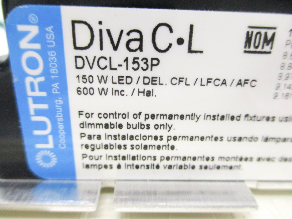 LUTRON DVCL-153P-IV NSNP