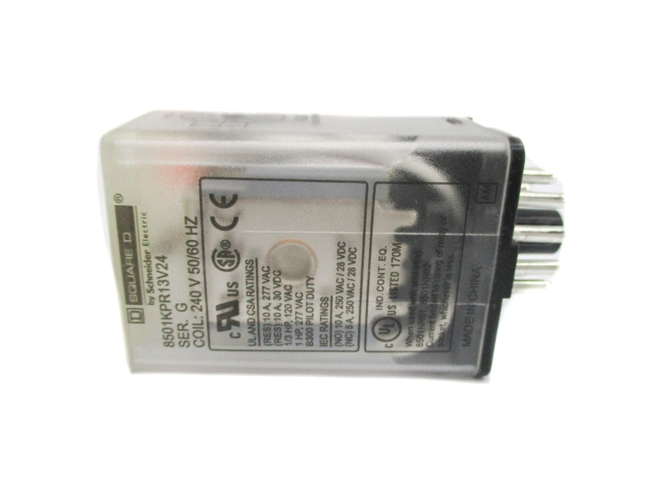SQUARE D 8501KPR13V24 SER. G 240V 10A NSMP