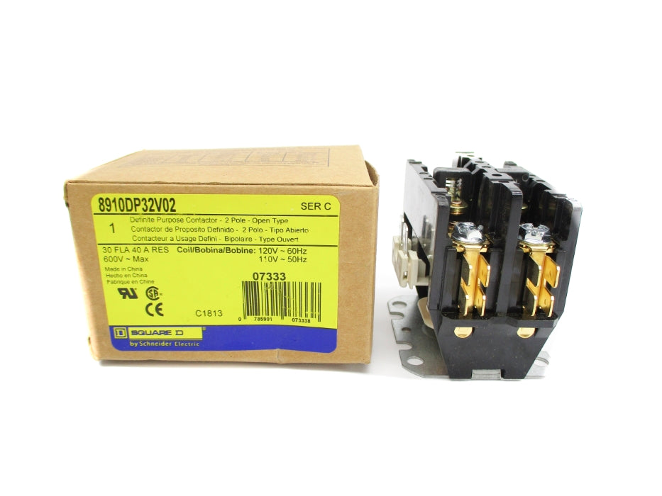 SQUARE D 8910DP32V02 SER. C 110/120V 30A NSMP