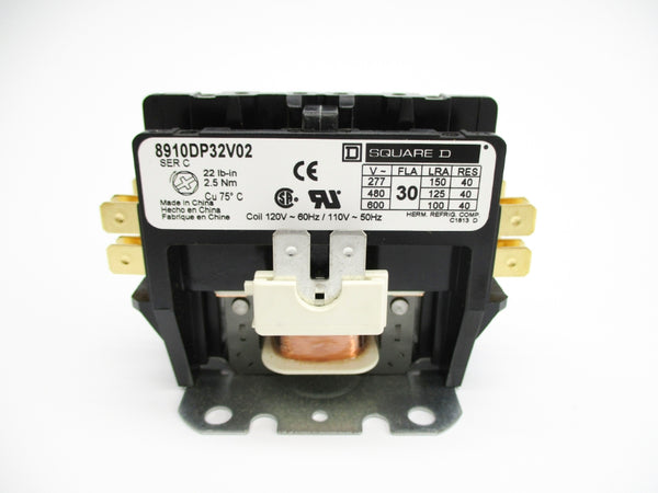 SQUARE D 8910DP32V02 SER. C 110/120V 30A NSMP