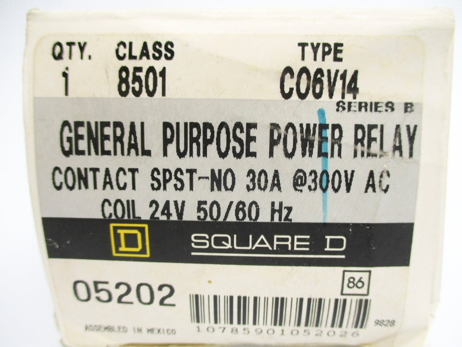 SQUARE D 8501CO6V14 SER. B 24V NSMP