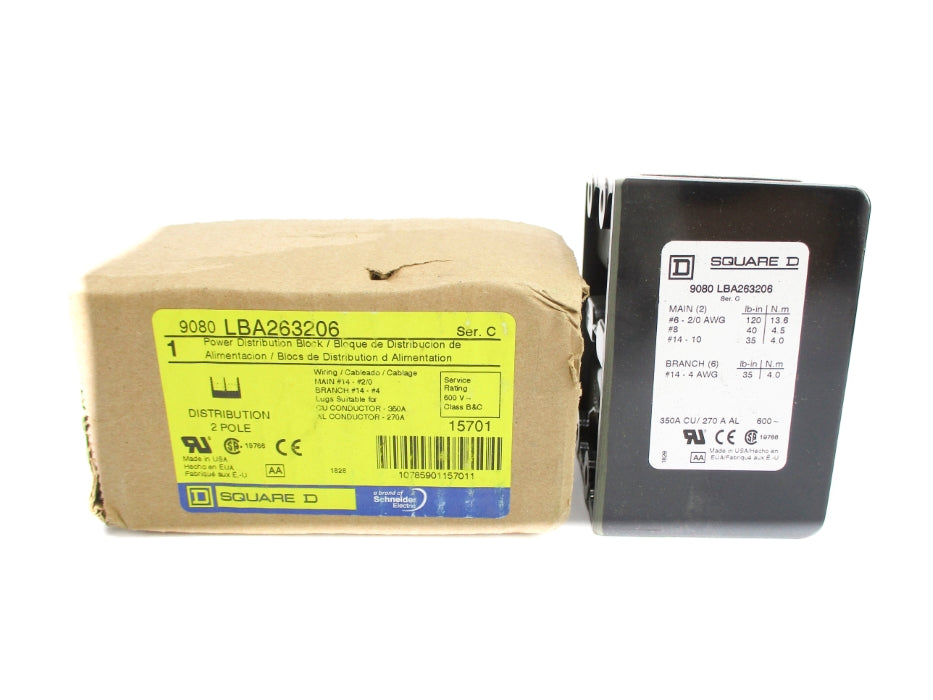 SQUARE D 9080LBA263206 SER. C NSMP