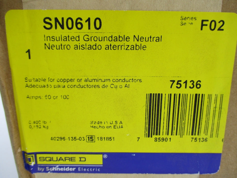 SQUARE D SN0610 SER. F02 NSMP