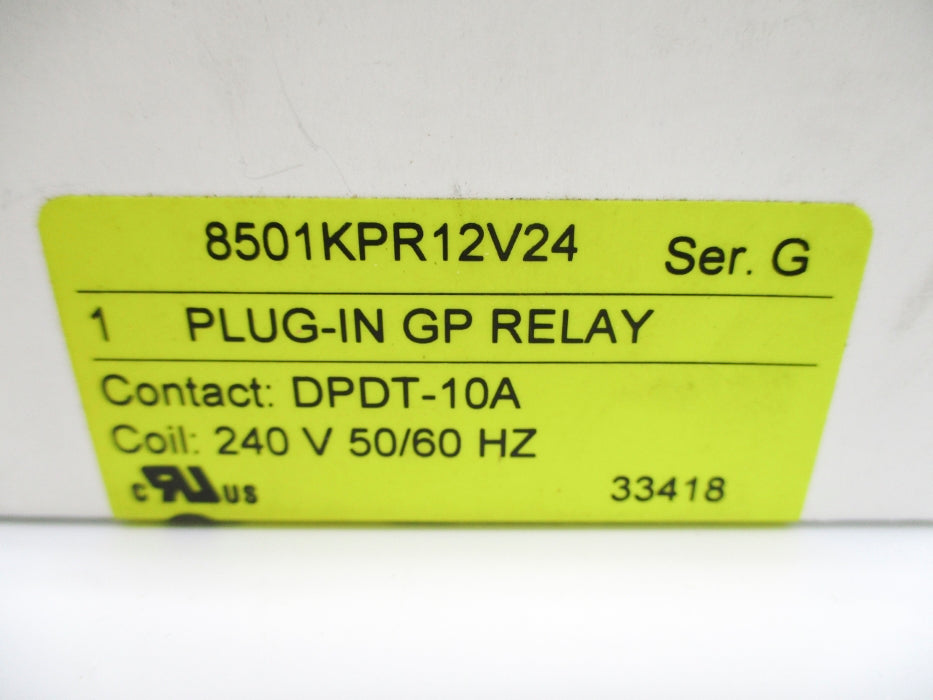 SQUARE D 8501KPR12V24 SER. G 240V 10A NSMP