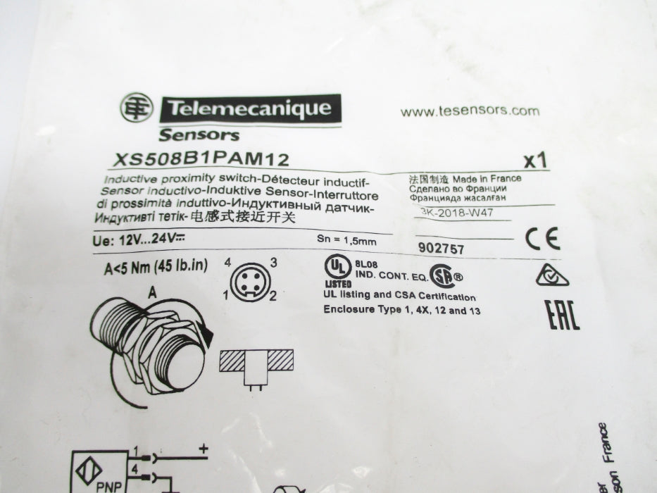 TELEMECANIQUE XS508B1PAM12 NSMP