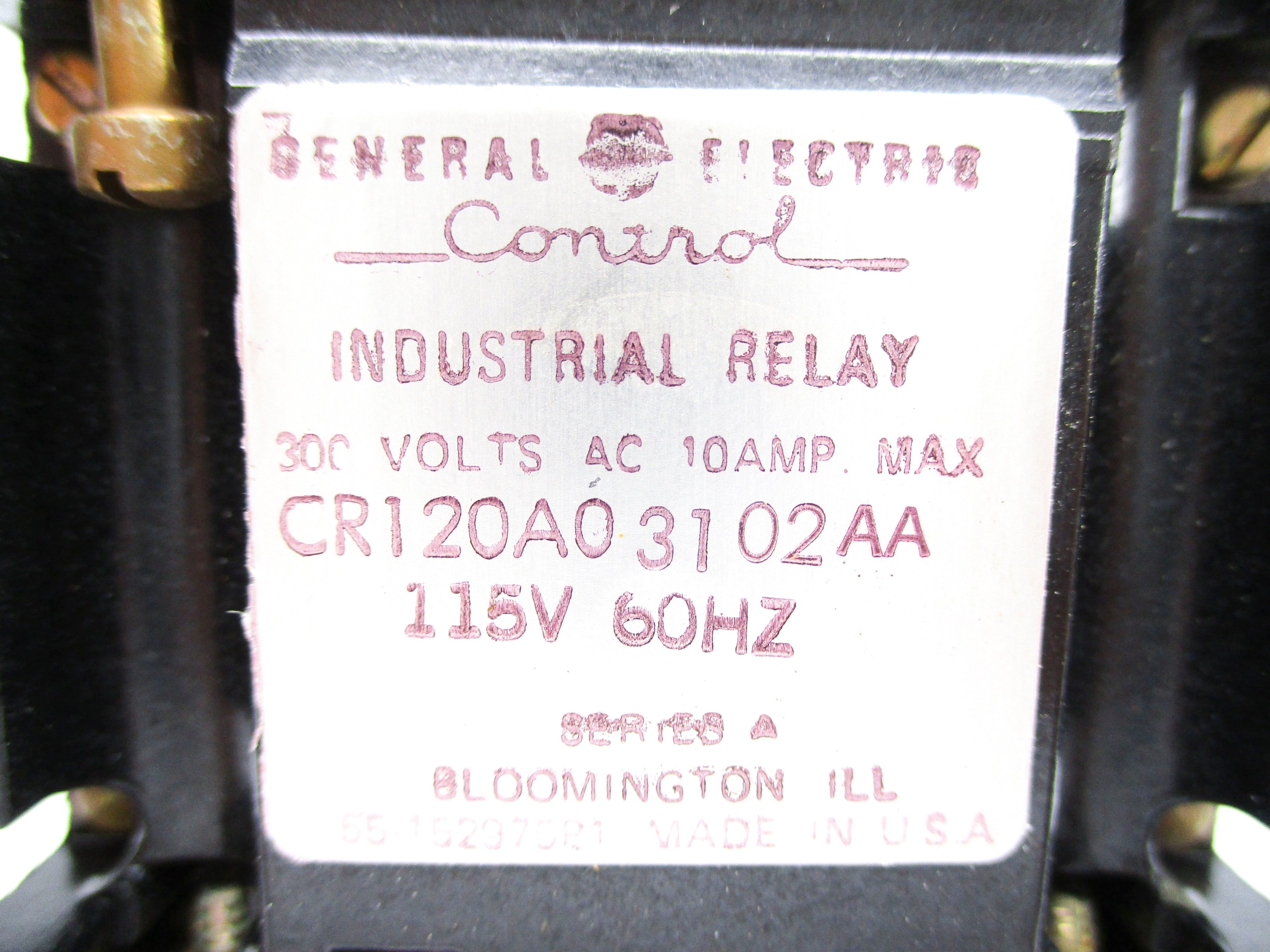GENERAL ELECTRIC CR120A03102AA SER. A 115V 10A NSNP