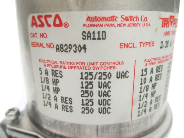 ASCO SA11D 125/250VAC 5A NSNP