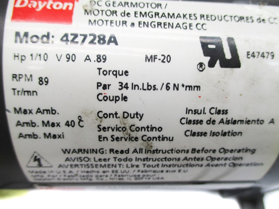 DAYTON 4Z728A UNMP