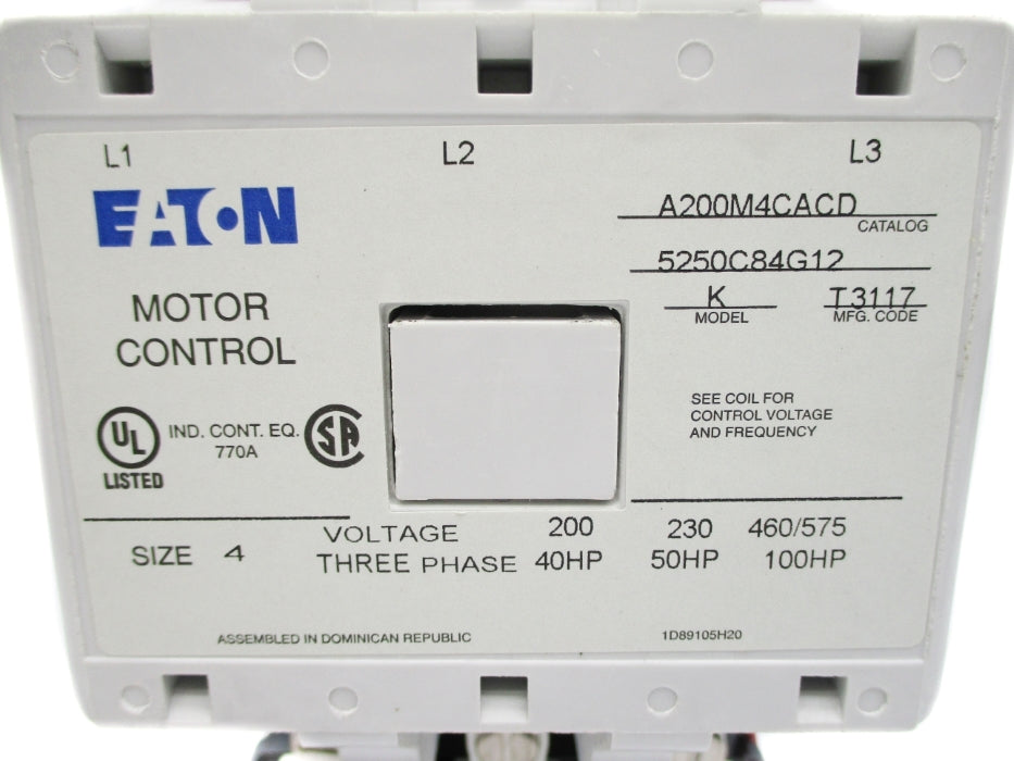 EATON A200M4CACD 5250C84G12 NSNP