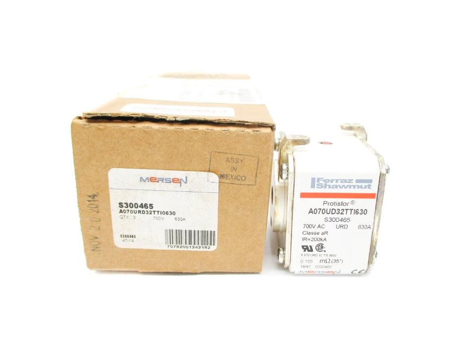MERSEN S300465 A070URD32TTI0630 630A 700VAC (PKG OF 3) NSMP