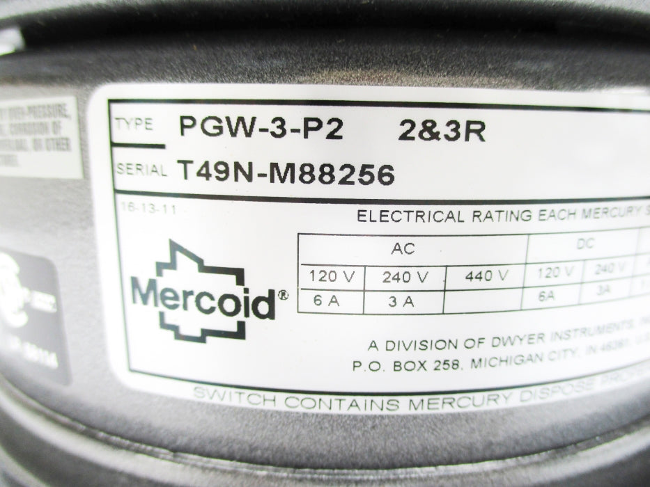 MERCOID PGW-3-P2 (AS PICTURED) NSMP
