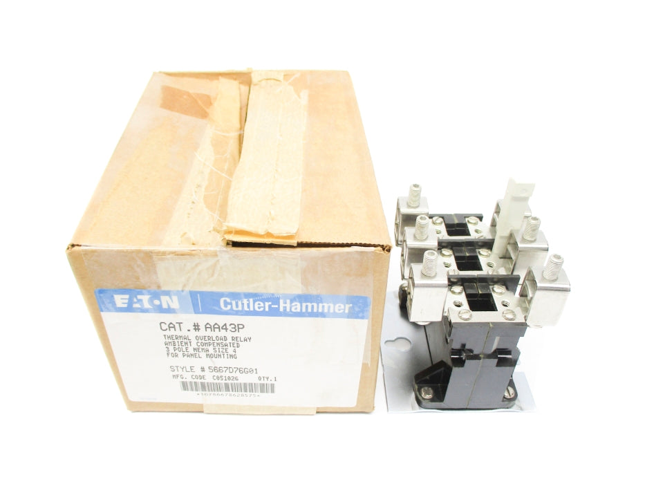 CUTLER HAMMER AA43P 5667D76G01 600VAC NSMP