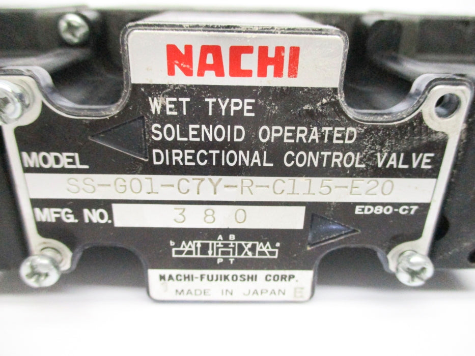 NACHI SS-G01-C7Y-R-C115-E20 NSNP