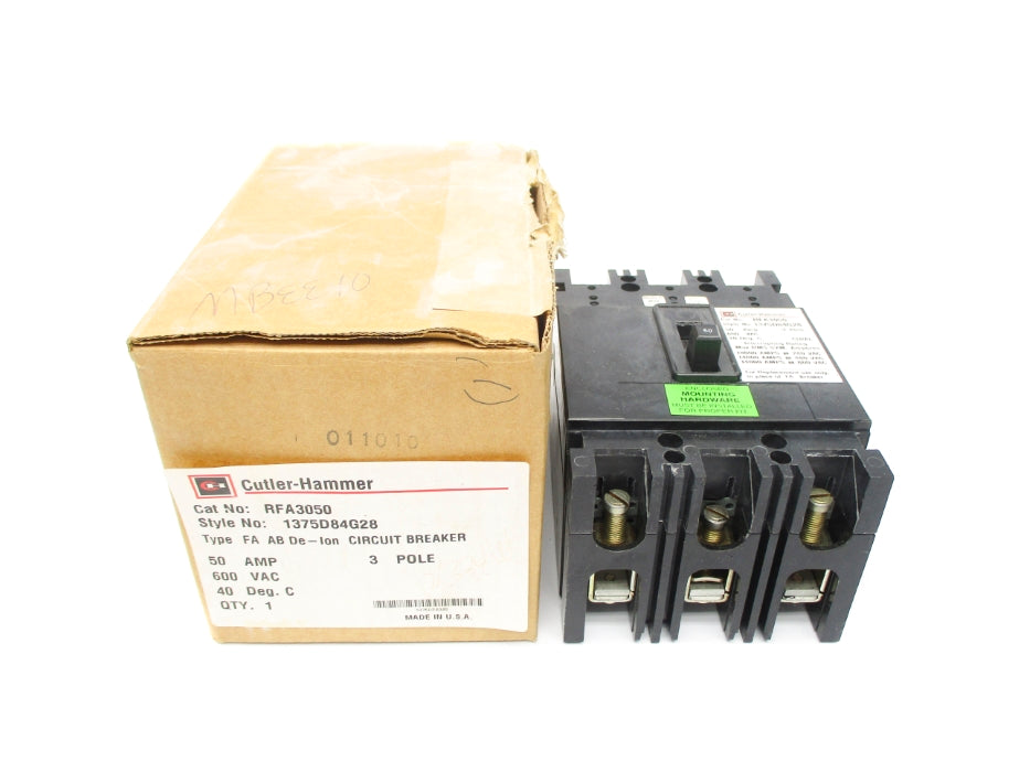 CUTLER HAMMER RFA3050 1375D84G28 50A 600VAC NSMP