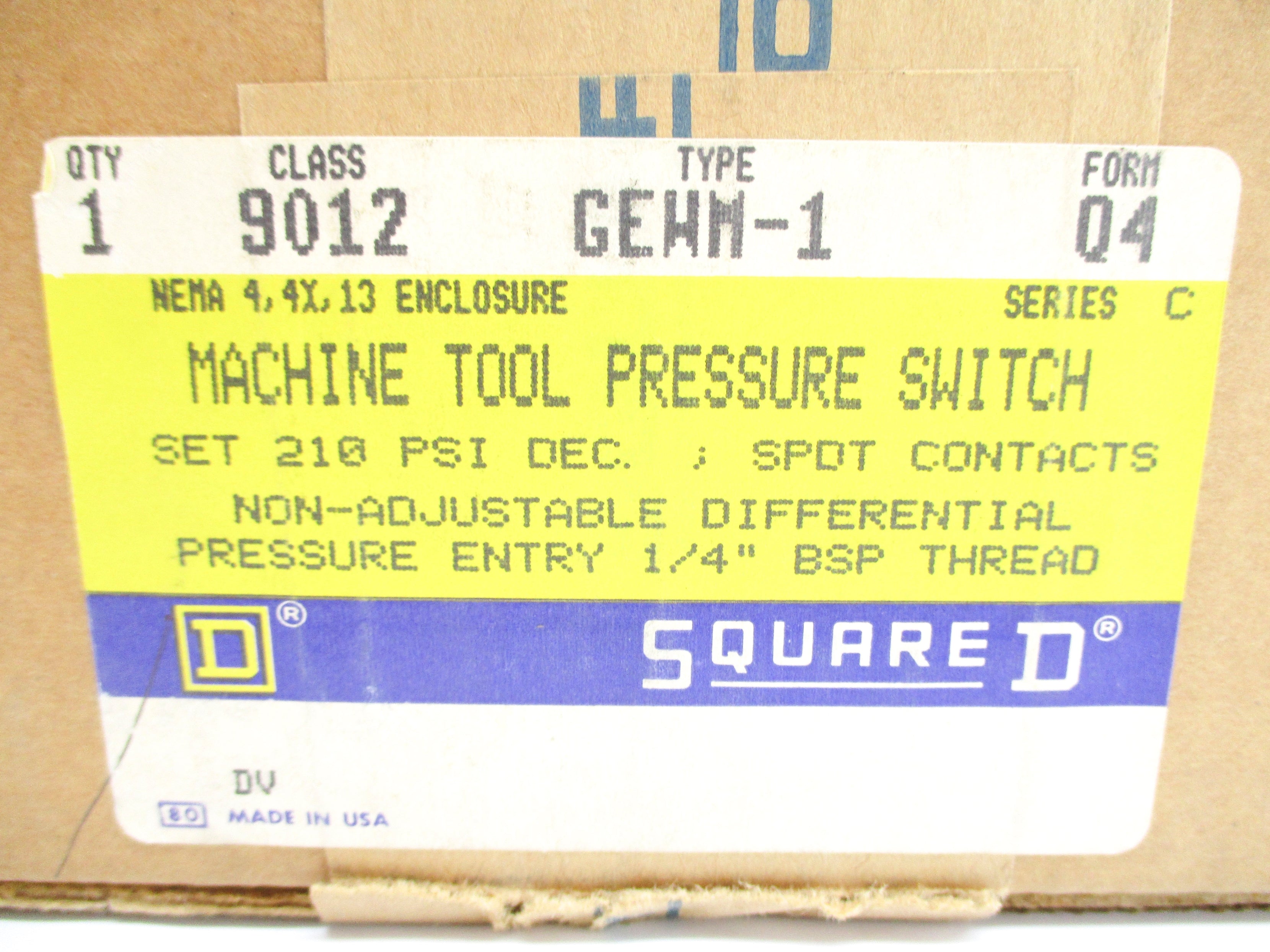 SQUARE D 9012GEWM1 SER. C NSMP