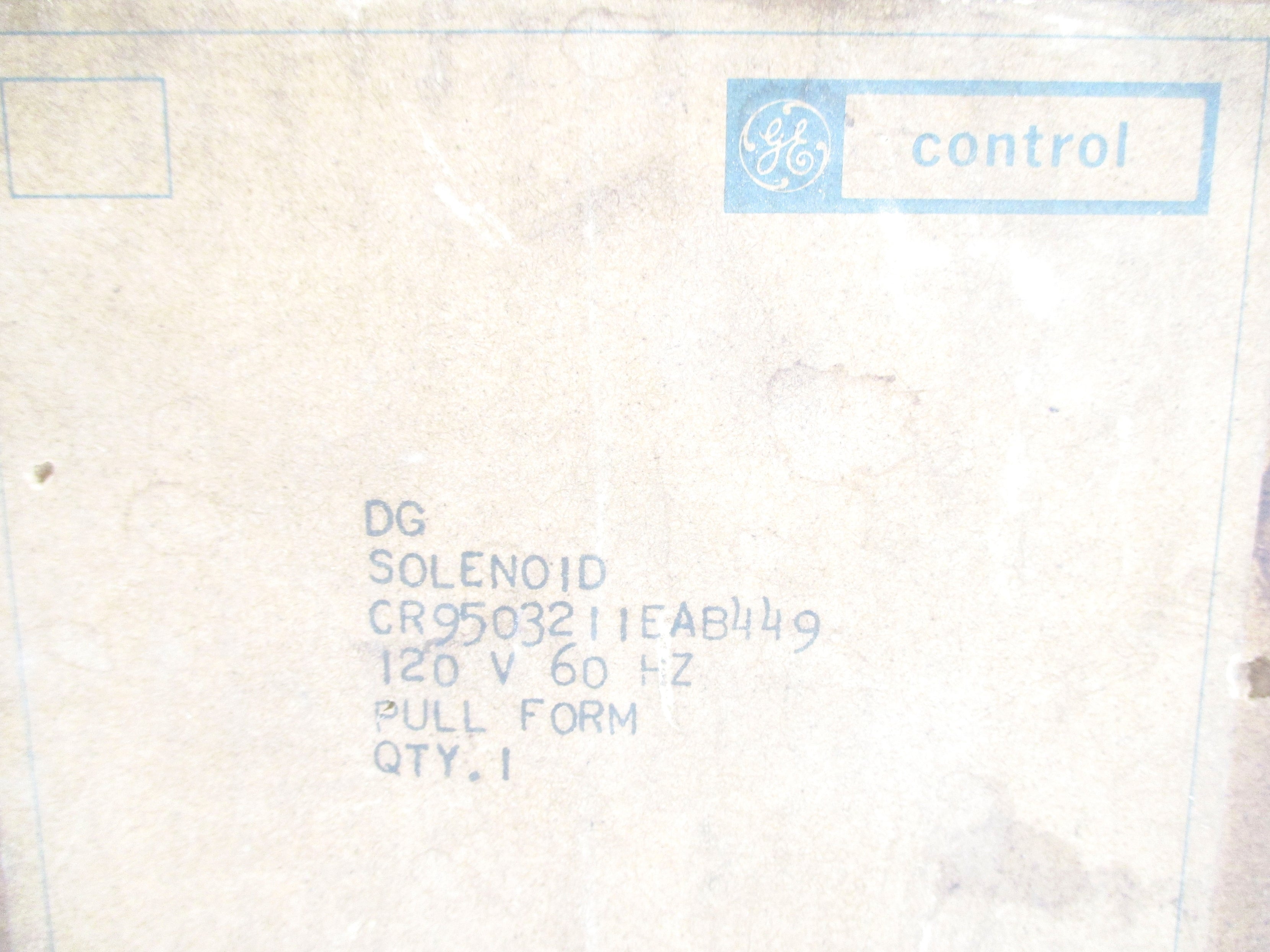 GENERAL ELECTRIC CR9503211EAB449 NSFS