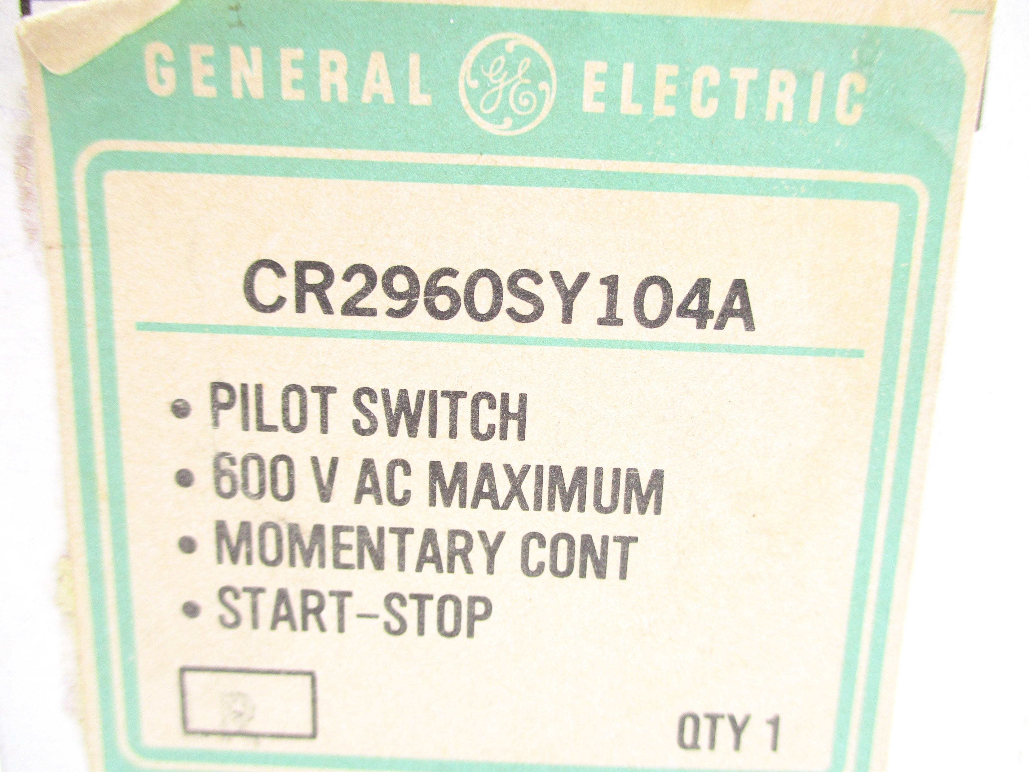 GENERAL ELECTRIC CR2960SY104A NSMP