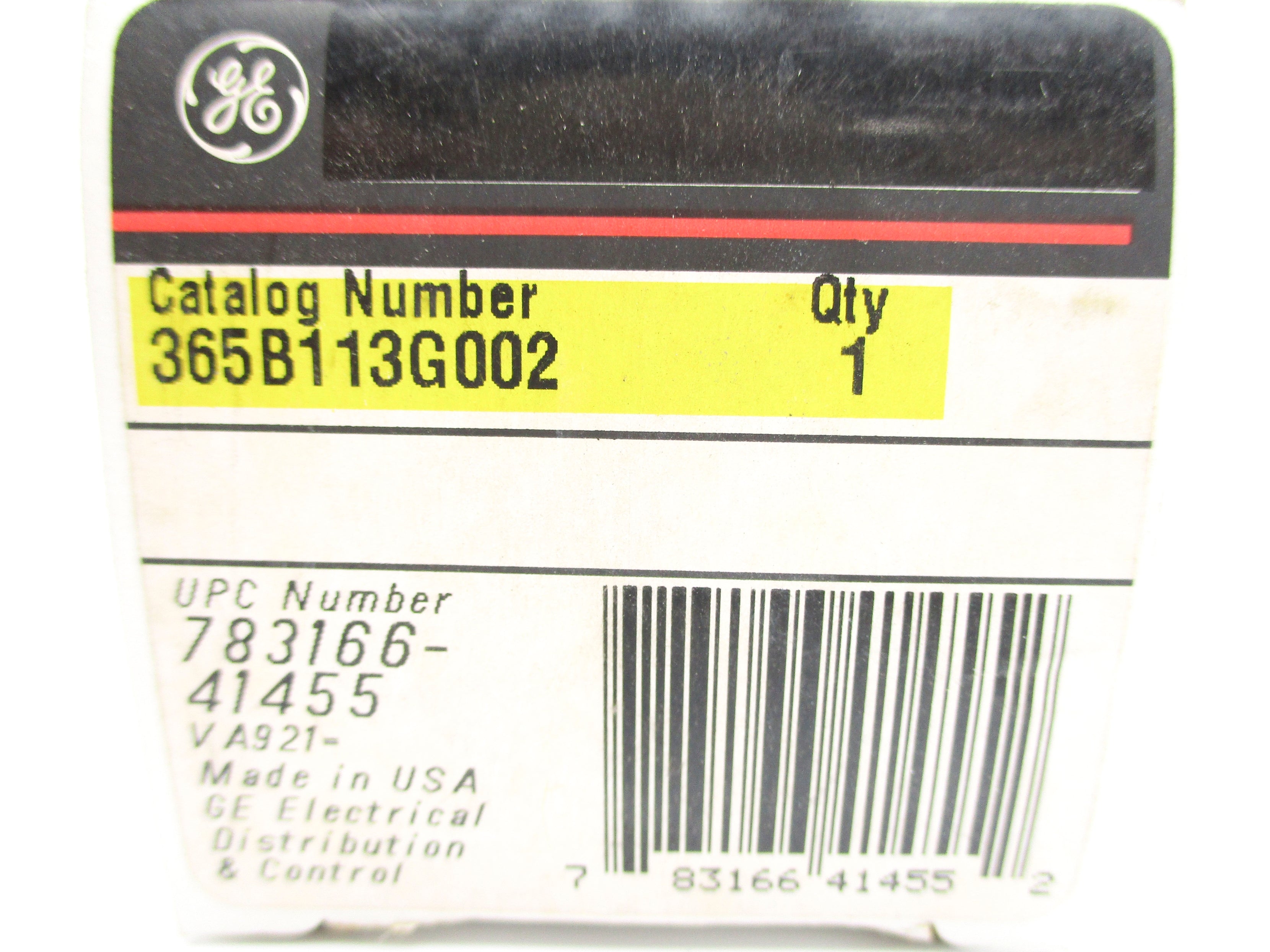 GENERAL ELECTRIC 365B113G002 NSMP